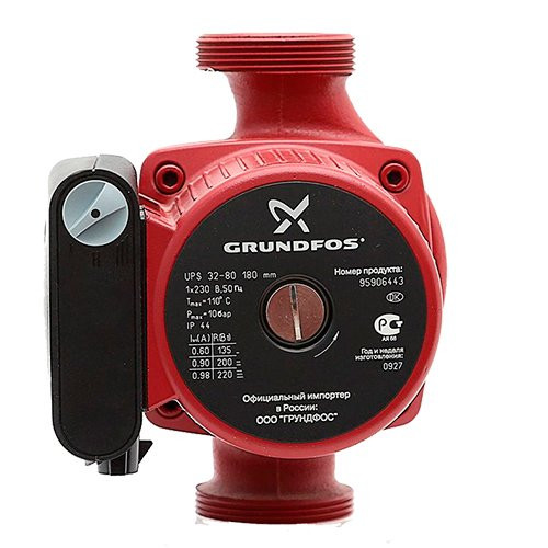 Циркуляционный насос Grundfos UPS 32-80 с гайками