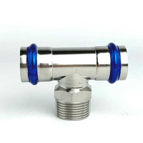 Пресс-тройник Zeissler ф28х1/2" ВПр-НР из нержавеющей стали
