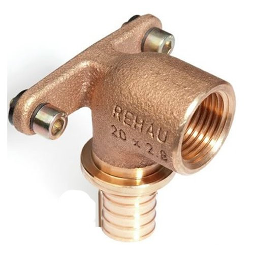 Угольник настенный rautitan RX, ВР 20-Rp1/2" короткий Rehau
