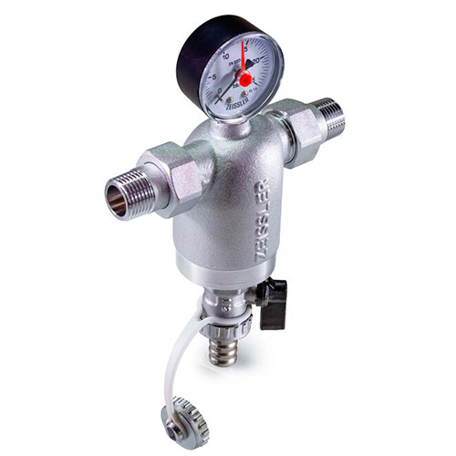 Фильтр самопромывной с манометром ф1/2" Zeissler