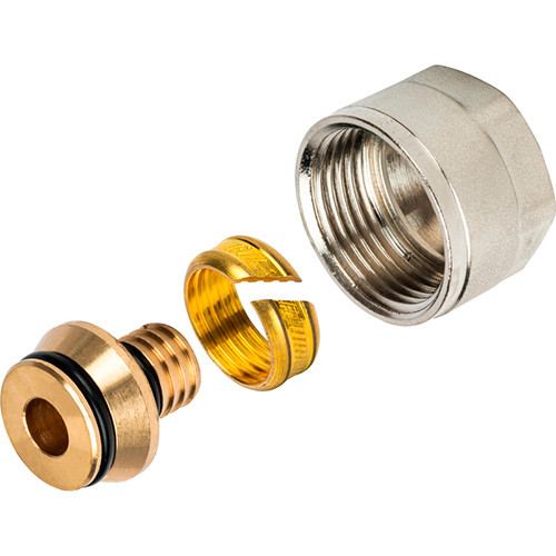 Резьбозажимное соединение для труб PE-Xc/AL/PE-Xc 16х2.6х3/4" Stout